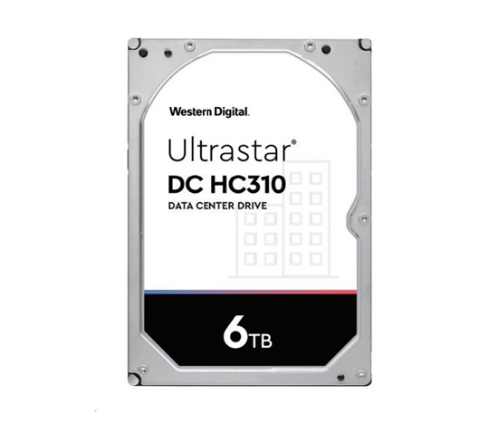 BAZAR Western Digital Ultrastar® HDD 6TB (HUS726T6TAL5201) DC HC310 3.5in 26.1MM 256MB 7200RPM SAS 512E TCG P3