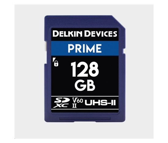 Delkin SD Prime 2000X UHS-II U3 (V60) R300/W100 128GB