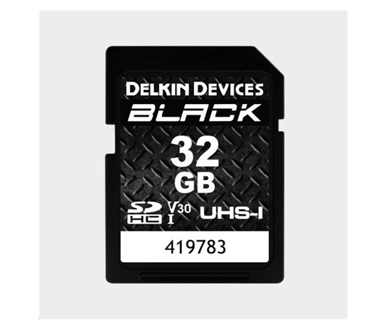 Delkin SDHC BLACK Rugged UHS-I R90/W90 (V30) 32GB
