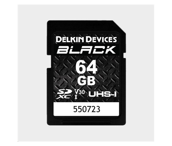 Delkin SDXC BLACK Rugged UHS-I R90/W90 (V30) 64GB