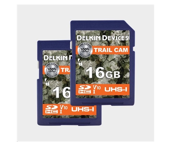Delkin SDHC Trail Cam R100/W30 (V10) 16GB (2-pack)