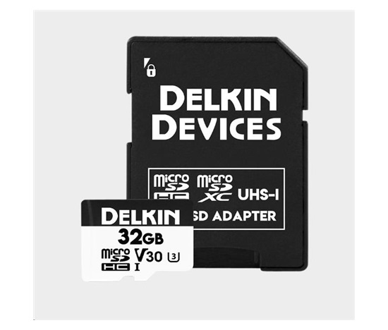 Delkin microSDHC Trail Cam Hyperspeed R100/W75 (V30) 32GB