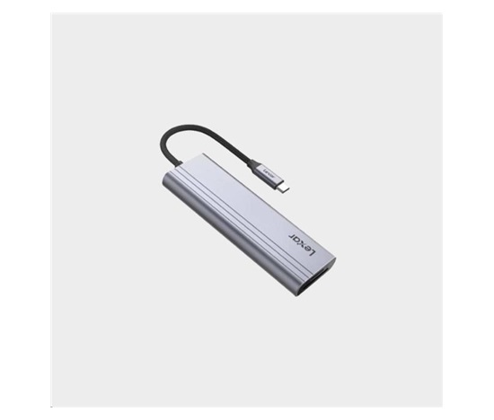 Lexar Hub, 7-in-1 USB-C, USB 3.2 Gen1. Type-C, 3xUSB-A. HDMI, SD, microSD slot. PD 100W