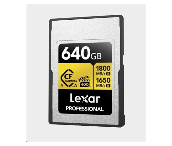 Lexar CFexpress 4.0 Pro Gold, VPG400, R1800/W1650 (Type A) 640GB