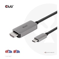BAZAR - Club3D kabel USB-C na HDMI, 4K120Hz 8K60Hz HDR10 s DSC1.2, Aktivní kabel, M/M, 3m - Poškozený obal (Komplet)