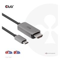 BAZAR - Club3D kabel USB-C na HDMI, 4K120Hz 8K60Hz HDR10 s DSC1.2, Aktivní kabel, M/M, 3m - Poškozený obal (Komplet)