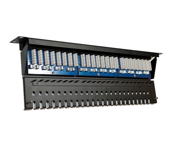 19" Patch panel LEXI-Net 24port, CAT5E UTP horní zářez