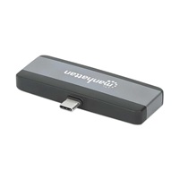 MANHATTAN Dokovací stanice USB-C 4v1, 1xHDMI, 1xUSB-C, 1xUSB, 1x3.5mm, šedá