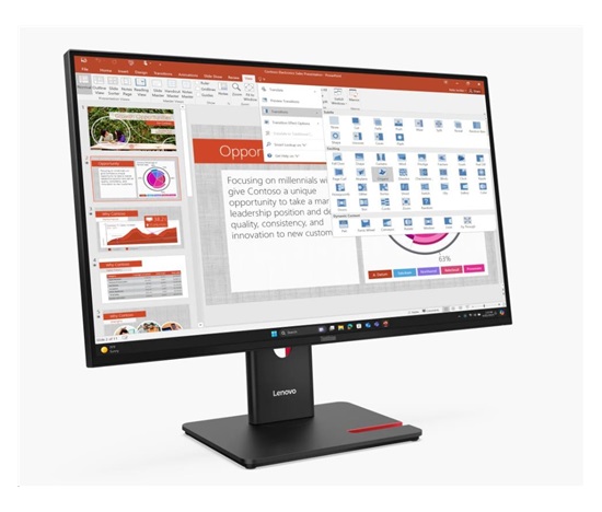 LENOVO LCD ThinkVision T27-40- 27",IPS,mat,16:9,1920x1080,178/178,4/6ms,300cd/m2,1500:1,DP,HDMI,VGA,PIVOT,VESA,3Y