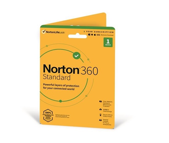 LENOVO NORTON 360 Standard 10GB + VPN 1 uživatel pro 1 zařízení na 1 rok - PROMO