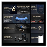 MERCUSYS MR85X WiFi6 router (AX3000,2,4GHz/5GHz,3xGbELAN,1x2,5GbEWAN)