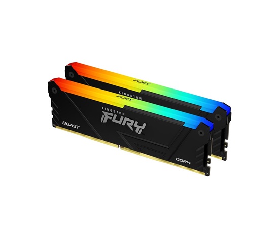 BAZAR - KINGSTON DIMM DDR4 16GB (Kit of 2) 3200MT/s CL16 FURY Beast RGB, XMP - Rozbaleno (Komplet)