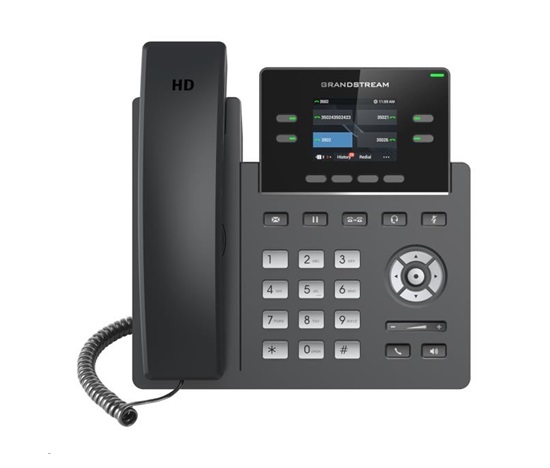 Grandstream GRP2613W SIP telefon, displej 320x240 barevný, 6xSIP, 2 x RJ45 10/100/1000 Mbps