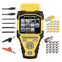KLEIN TOOLS - VDV Scout® Pro Max Tester s přijímačem Set - 20x RJ45, 20x F-konektor