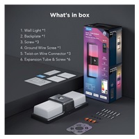 Govee RGBICWW Smart venkovní nástěnné světlo 1500lm Matter