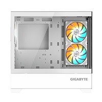 GIGABYTE case GB-C201PI, Mid tower, 2xUSB 3.0, 3x 120mm ARGB Fan, bílá