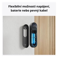 REOLINK bezpečnostní video zvonek D340B, 4MP, 2K, WiFi, černá