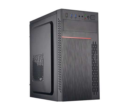EUROCASE skříň ML M6-505B, Midi Tower, 2x USB 3.0, 2x audio, bez zdroje