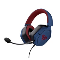 TRUST sluchátka GXT 492SM CARUS Superman, PS5 Gaming Headset, modrá