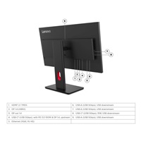LENOVO LCD ThinkVision T27QD-40- 27",IPS,mat,16:9,2560x1440,178/178,4/6ms,350cd/m2,1500:1,CAM,DP,HDMI,PIVOT,VESA,3Y