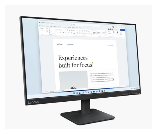 LENOVO LCD L24-4e - 23.8",IPS,16:9,1920x1080,4/6ms,250 cd/m2,1300:1,HDMI.VGA,VESA,3Y