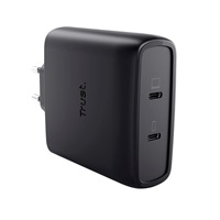 TRUST GaN Nabíječka MAXO 100W 2-Port, USB-C, černá
