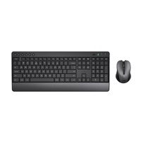 TRUST Set klávesnice + myš TREZO, Bezdrátový set RF 2.4GHz, DE, černá