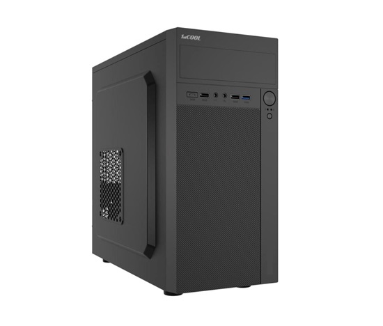 1stCOOL skříň STEP Premium, micro tower, AU, USB 3.0, USB-C, 1x 120mm + 1x 80mm Fan, černá