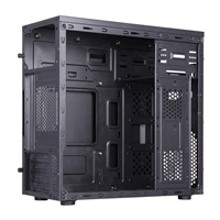 1stCOOL skříň STEP Premium, micro tower, AU, USB 3.0, USB-C, 1x 120mm + 1x 80mm Fan, černá