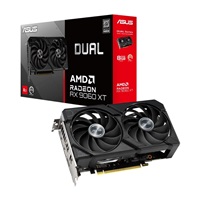 ASUS VGA AMD Radeon RX 9060 XT DUAL OC 8GB, RX 9060 XT, 8GB GDDR6, 2xDP, 1xHDMI