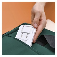 Hama rýchla USB nabíjačka GaN 2x USB-C + USB-A, PD/QC 65 W, plochá, skladacia