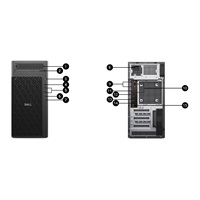 DELL PC Pro Max Tower T2 FCT2250/1500W/TPM/U7-265/16GB/512SSD/Integrated/vPro/Kb/Mouse/W11 Pro/3Y PS NBD