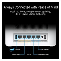 ASUS ZenWifi BQ16 3-pack, WiFi7 Extendable Router, AiMesh, 2x WAN/LAN, 3x LAN, 1x USB 3.0