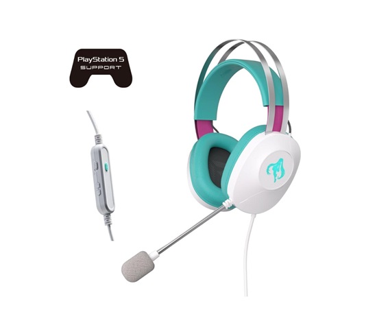 ASUS sluchátka TUF Gaming H1 GEN II Hatsune Miku Edition, Drátový herní Headset