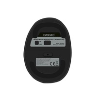 EVOLVEO LadyErgo, tichá vertikální ergonomická myš, 2.4GHz, černá
