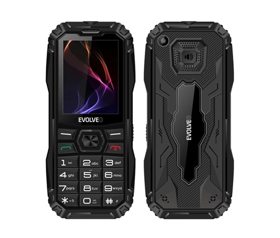 EVOLVEO MaxPhone A1, tlačítkový Dual SIM telefon, černý