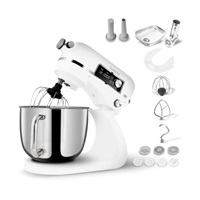 Salente DigiChef+, kuchyňský robot, mísa 6 litrů, celokovový, masomlýnek, digitální displej, bílý