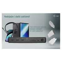 BAZAR - i-tec Thunderbolt4 2x Display Docking Station Gen3, 7x USB, 2.5 GLAN, PowerDelivery 92 W - Po opravě (Komplet)