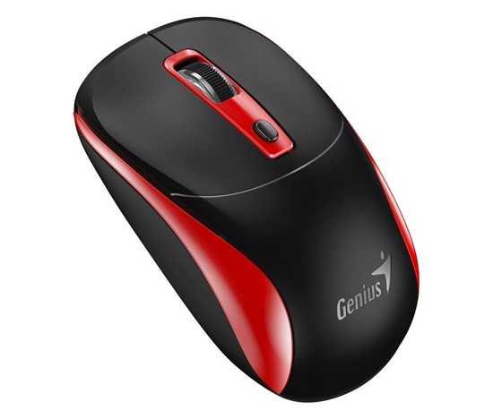 GENIUS myš NX-7123/ 1200 dpi/ bezdrátová/ Copilot/ černo-červená