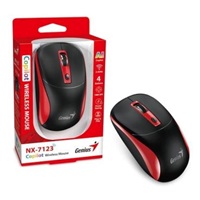 GENIUS myš NX-7123/ 1200 dpi/ bezdrátová/ Copilot/ černo-červená