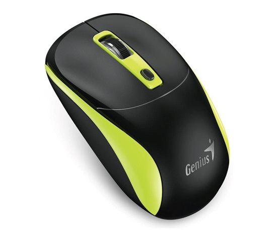 GENIUS myš NX-7123/ 1200 dpi/ bezdrátová/ Copilot/ černo-zelená