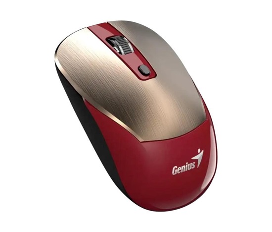 GENIUS myš NX-7125 GoldRed/ 1200 dpi/ bezdrátová/ Copilot/ červeno-zlatá