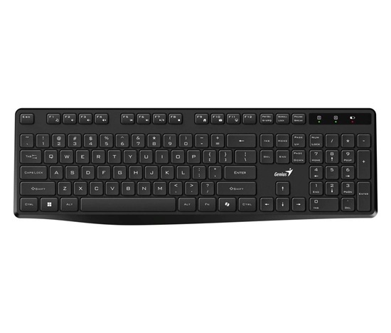 GENIUS klávesnice KB-7200, bezdrátová 2,4GHz, Mini-receiver, Copilot, CZ+SK layout, černá