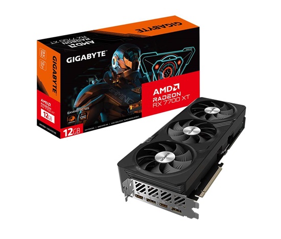 BAZAR - GIGABYTE VGA AMD Radeon RX 7700 XT GAMING OC 12G, 12G GDDR6, 2xDP, 2xHDMI - Poškozený obal (Komplet)