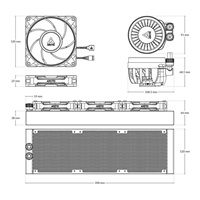 BAZAR - ARCTIC Vodní chladič Liquid Freezer III 360 Pro, 3x120mm, AM5, LGA1851, černá - Poškozený obal (Komplet)