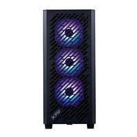 ADATA XPG case VALOR AIR PRO, ATX, Průhledná bočnice, 4x 120mm ARGB Fan, Černá