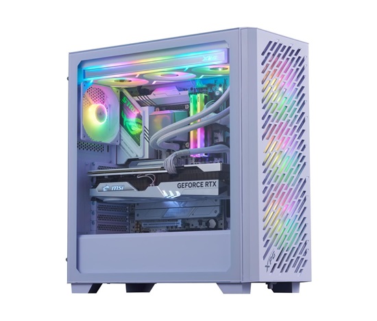 ADATA XPG case VALOR AIR PRO, ATX, Průhledná bočnice, 4x 120mm ARGB Fan, Bílá