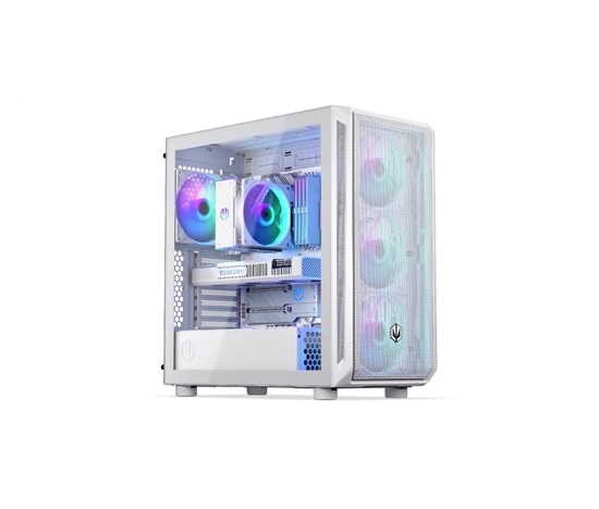 Endorfy skříň Arx 700 ARGB / ATX / 4x 140 ARGB fan (až 8 fans) / 2x USB / USB-C / mesh p. / tvrzené sklo / bílá