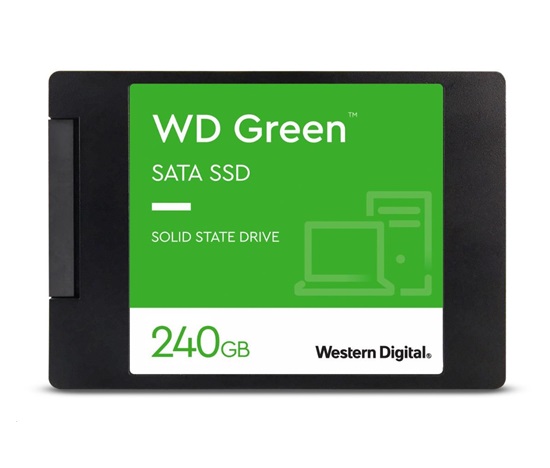 BAZAR VADNE - WD GREEN SSD 3D NAND WDS240G3G0A 240GB SATA/600, (R:500, W:400MB/s), 2.5"