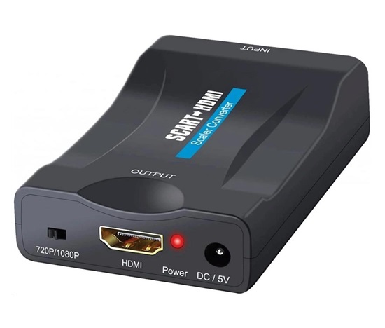 WG - Audio video konvertor SCART na HDMI, černá